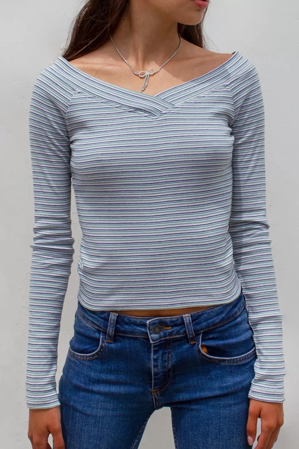 Subdued Camiseta barco con escote en V< Top y camisetas