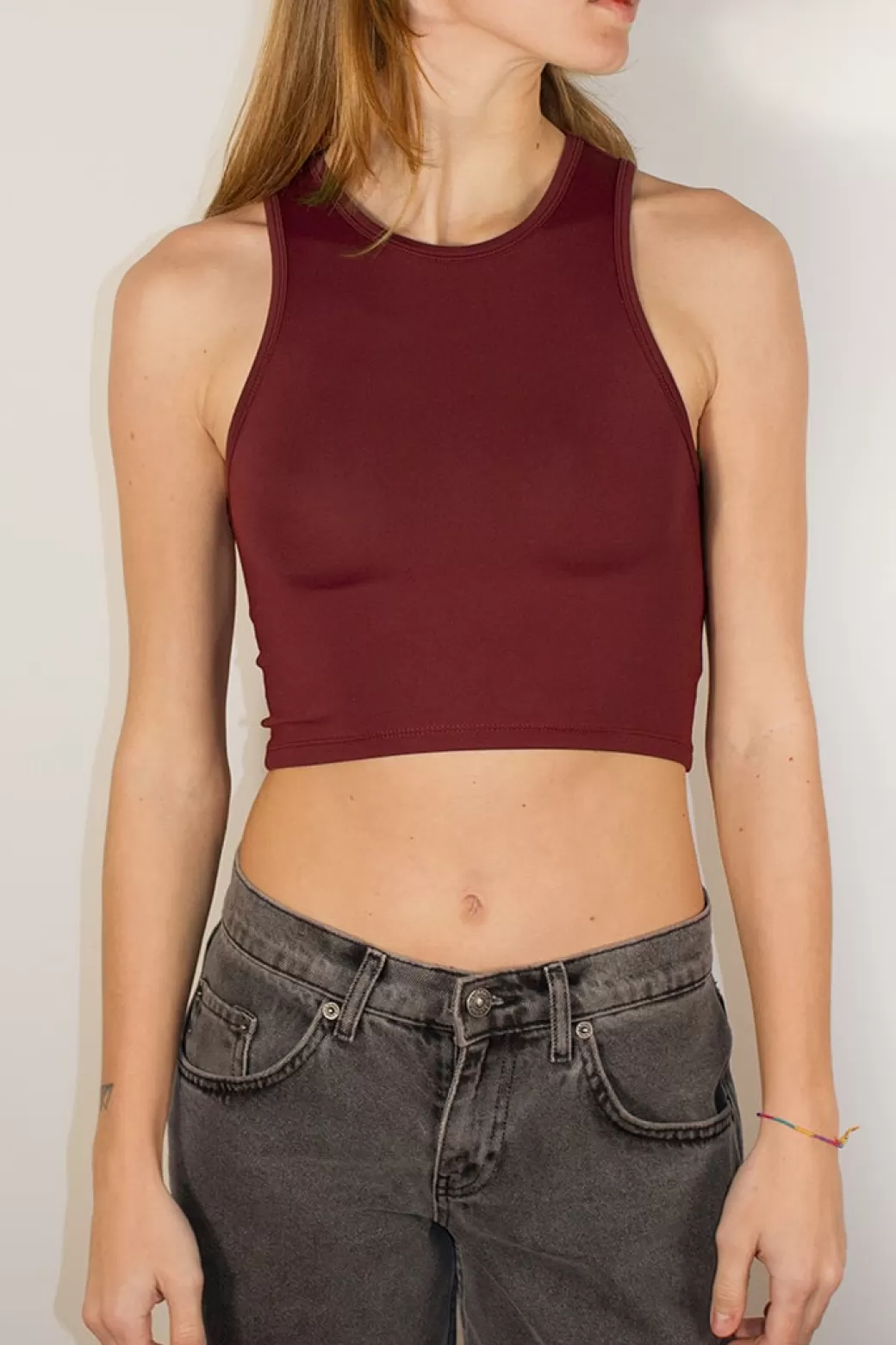 Subdued Crop top americano< Top