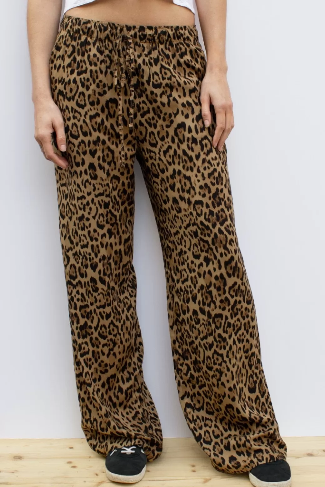 Subdued Pantalones wide-leg con goma< Pantalones