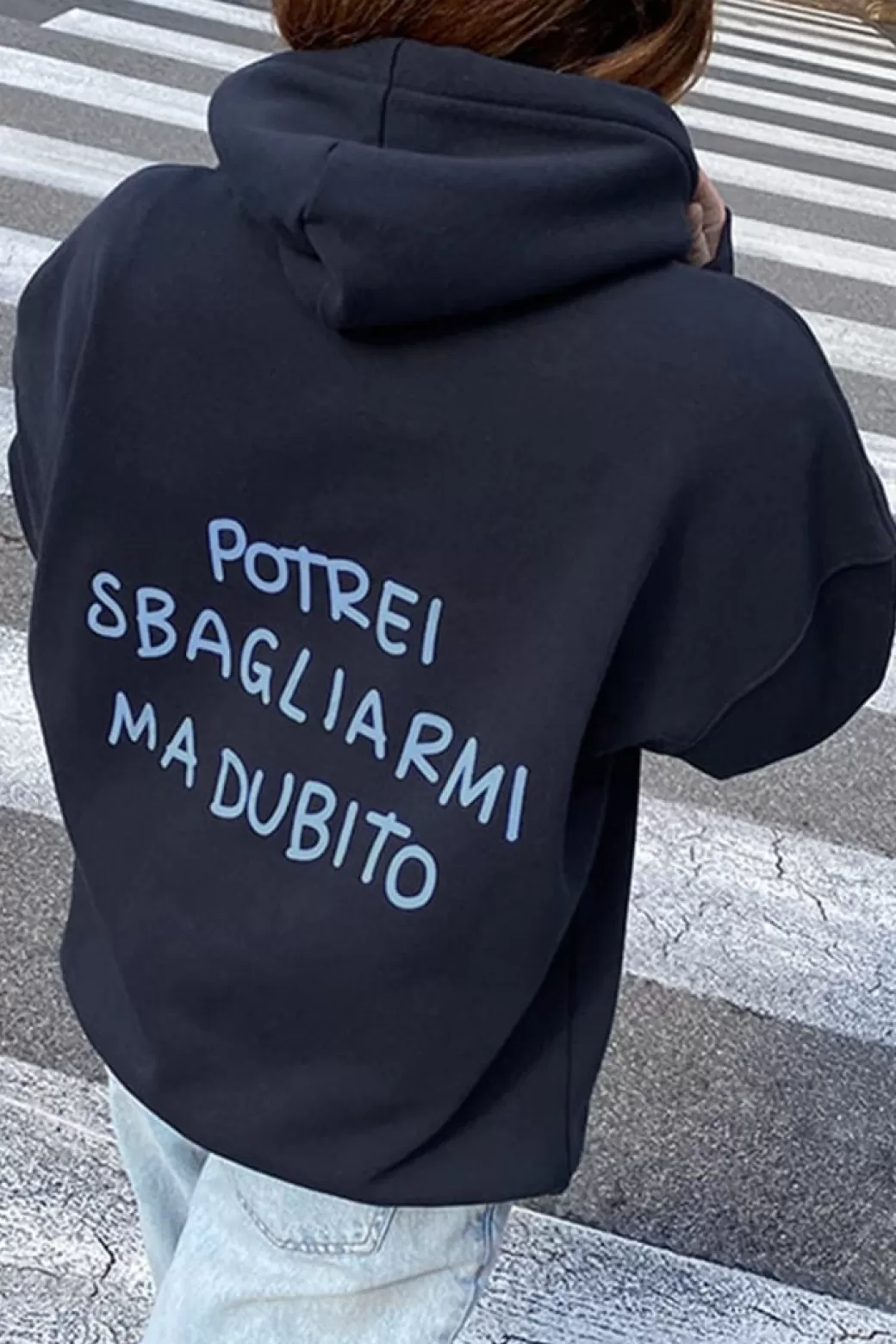 Subdued Sudadera Potrei sbagliarmi ma dubito< Graphics | Sudaderas