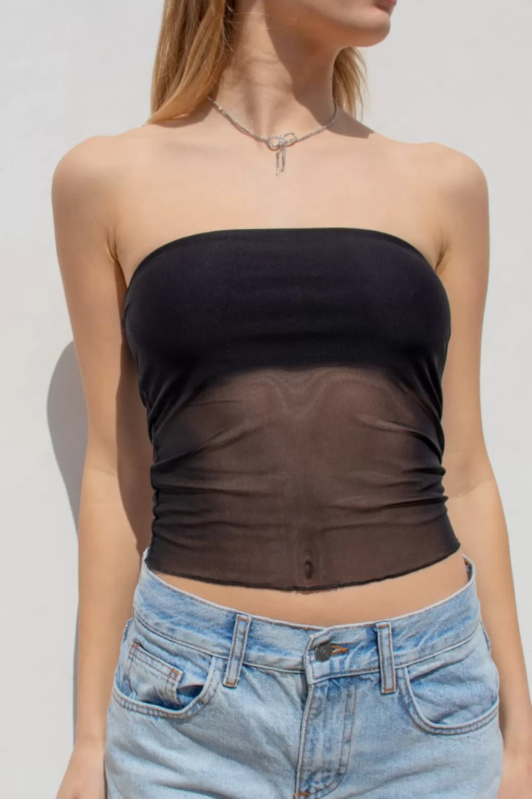 Subdued Top bandeau tul< Top y camisetas